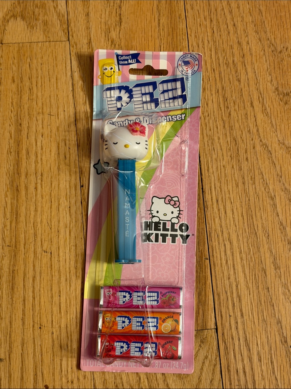 PEZ Hello Kitty Blue Candy Dispenser with Fruit Candy